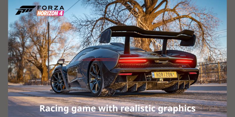 Racing game with realistic graphics