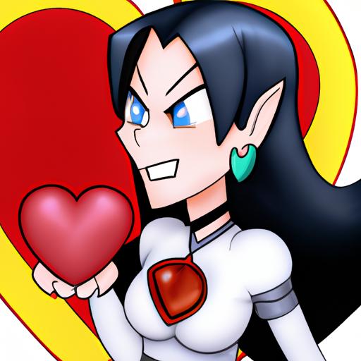 Gwen takes aim at love with her Heartseeker skin, featuring heart-shaped projectiles and a charming outfit.