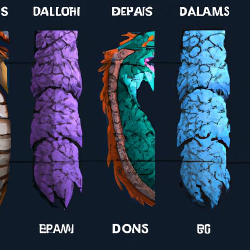 Each dragon skin has its own unique design and features
