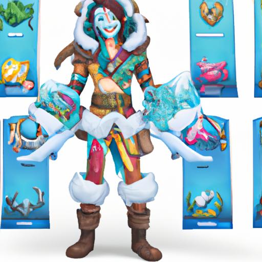 A proud collection of winter skins, including Santa Braum and Snow Day Bard.