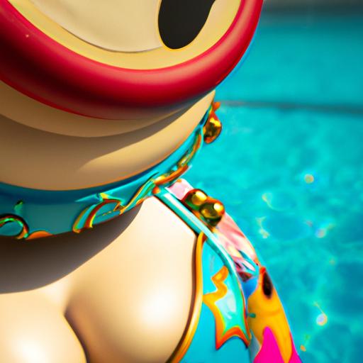 The stunning details of Miss Fortune's Pool Party skin in League of Legends