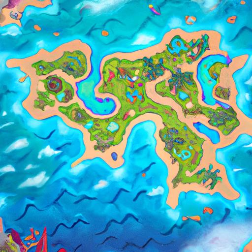 The new map skin brings a burst of color to the game with a tropical island paradise theme.