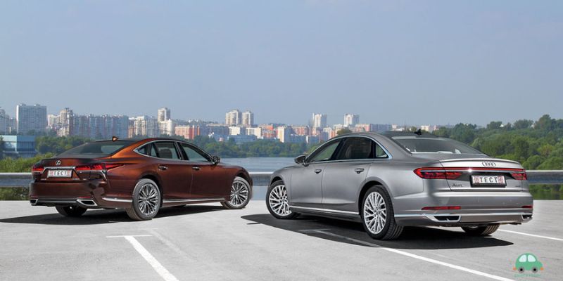 เทคโนโลยีความปลอดภัยและช่วยเหลือผู้ขับขี่ของ Audi A8 และ Lexus LS