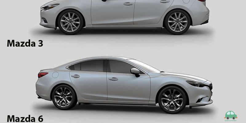 การเปรียบเทียบระหว่าง Mazda 3 และ Mazda 6